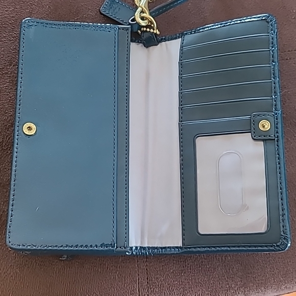 Patent Leather Coach Wallet - Picture 2 of 4